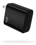 65W USB C ChargerGaN III Fast PPS Wall Charger Block for Cell Phones, MacBook Pro/Air Pixelbook iPad Pro iPhone 16/15/Pro Galaxy S23/S22PixelSteam Deck and More One Port Power Adapter (Black One Port-65W)